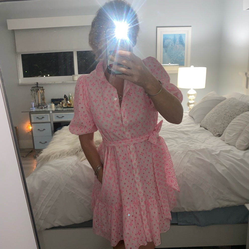 Lilly Pulitzer Pink Floral Mini Dress